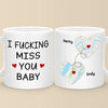 Location Map I Exist In Two Places, Here And Where You Are - Couple Personalized Custom Map Mug - Map Art, Christmas Gift For Husband Wife, Anniversary