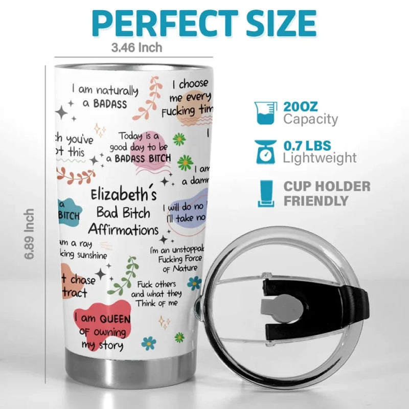 Self-Love Is The Key To Life - Friend Personalized Custom Tumbler - Christmas Gift, Birthday Gift For Best Friends, Family Members, Coworkers, Yourself