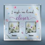 Custom Name Long Distance Friendship Gifts - Personalized Shaped Acrylic Plaque
