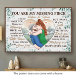 Custom Name Missing Piece Couple Gifts - Personalized Poster