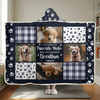 Custom Photo Once By My Side, Forever In My Heart - Memorial Personalized Custom Snuggle Blanket, Hoodie Blanket - Sympathy Gift, Christmas Gift For Pet Owners, Pet Lovers