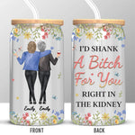 Custom Name Funny Best Friend Gifts - Personalized Glass Cup