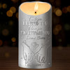 I Don't Need A Perfect Life, Just Your Hand In Mine - Couple Personalized Custom LED Candle - Christmas Gift For Husband Wife, Anniversary