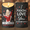 My Love For You Shines Brighter Than A Million Christmas Lights - Couple Personalized Custom LED Candle - Christmas Gift For Husband Wife, Anniversary
