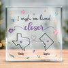Cheers To Friendship - Bestie Personalized Custom Square Shaped Acrylic Plaque - Gift For Best Friends, BFF, Sisters