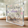 Cheers To Friendship - Bestie Personalized Custom Square Shaped Acrylic Plaque - Gift For Best Friends, BFF, Sisters