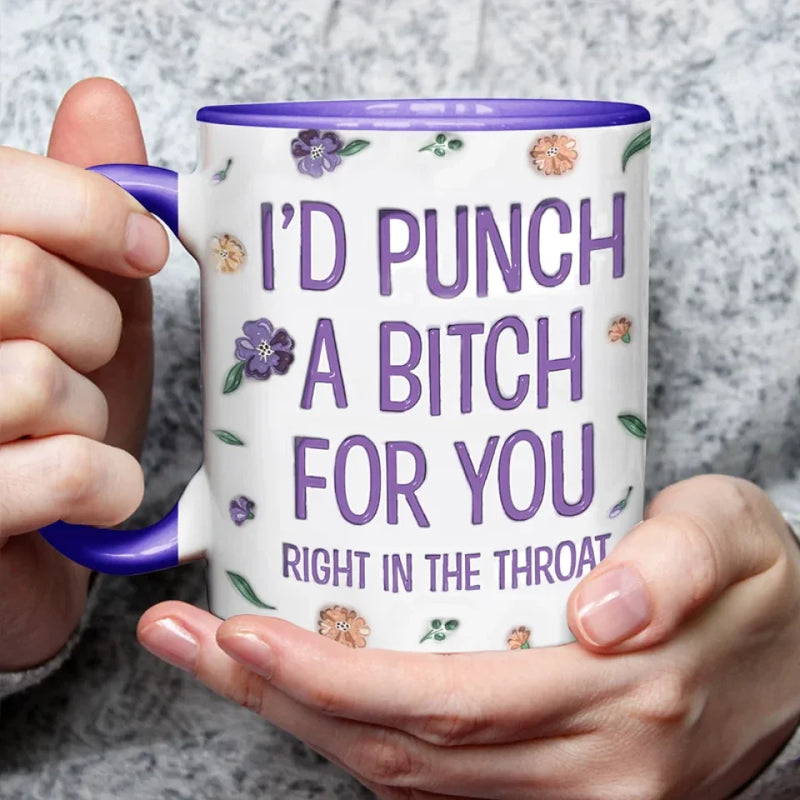 Laughter Is Better With You - Bestie Personalized Custom 3D Inflated Effect Printed Accent Mug - Christmas Gift For Best Friends, BFF, Sisters