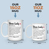 Be The Boss Lady Who Makes A Difference - Coworker Personalized Custom Mug - Christmas Gift, Gift For Coworkers, Work Friends, Colleagues