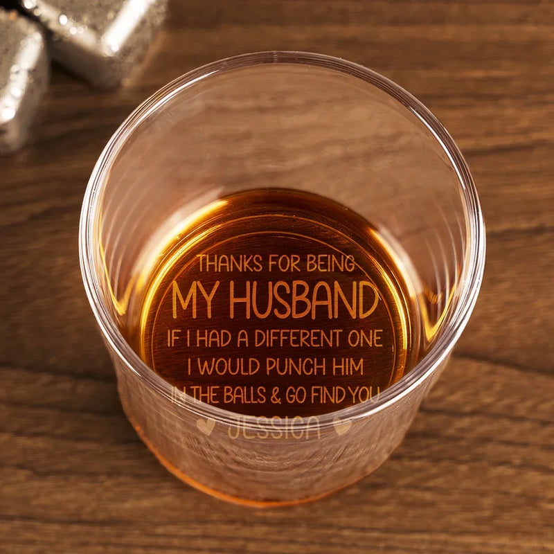 My Favorite Part Of My Day Is You - Couple Personalized Custom Whiskey Glass - Gift For Husband Wife, Anniversary