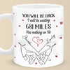 No Distance Is Too Far For Us - Couple Personalized Custom 3D Inflated Effect Printed Mug - Gift For Husband Wife, Anniversary, Long Distance Relationship