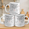 No Distance Is Too Far For Us - Couple Personalized Custom 3D Inflated Effect Printed Mug - Gift For Husband Wife, Anniversary, Long Distance Relationship