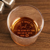 With You, Love Feels Easy - Couple Personalized Custom Whiskey Glass - Gift For Husband Wife, Anniversary