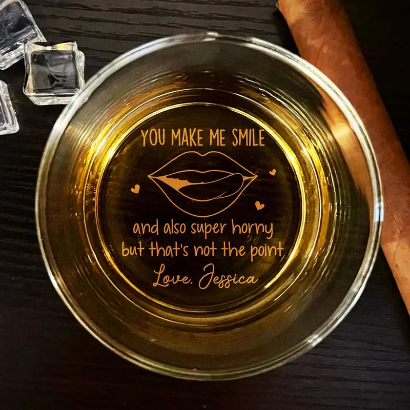 You Are My Dream Come True - Couple Personalized Custom Whiskey Glass - Gift For Husband Wife, Anniversary