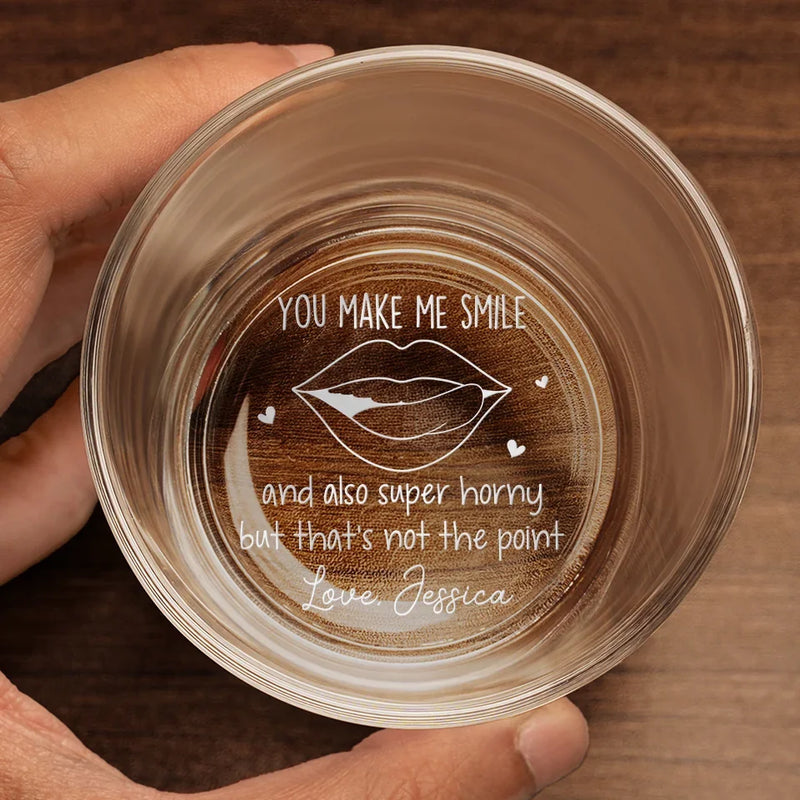 You Are My Dream Come True - Couple Personalized Custom Whiskey Glass - Gift For Husband Wife, Anniversary