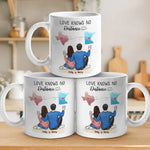 Custom Name Long Distance Couple Gifts - Personalized Mugs