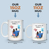 Love Knows No Distance - Couple Personalized Custom Mug - Gift For Husband Wife, Anniversary, Long Distance Relationship