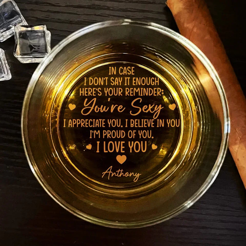 I Found My Forever In You - Couple Personalized Custom Whiskey Glass - Gift For Husband Wife, Anniversary