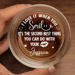 Custom Name Flirty Romantic Gift - Personalized Engraving Whiskey Glass