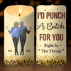 Having Fun Is The Best Way To Spend A Day - Bestie Personalized Custom LED Candle - Christmas Gift For Best Friends, BFF, Sisters