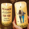 Having Fun Is The Best Way To Spend A Day - Bestie Personalized Custom LED Candle - Christmas Gift For Best Friends, BFF, Sisters