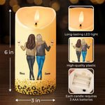 Custom Name Sassy Best Friend Gifts for Women - Personalized LED Candle