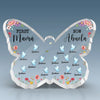 A Legacy Passed From Mom To Grandma - Family Personalized Custom Butterfly Shaped Acrylic Plaque - Gift For Mom, Grandma