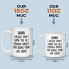 Staying Sober, Staying Sassy - Coworker Personalized Custom Mug - Christmas Gift, Gift For Coworkers, Work Friends, Colleagues