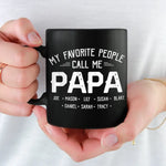 Custom Name Papa Gifts for Dad - Personalized Mugs