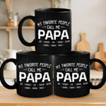 Custom Name Papa Gifts for Dad - Personalized Mugs