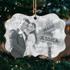 Custom Photo Our Love Story Is My Favorite Memory - Couple Personalized Custom Ornament - Wood Benelux Shaped - Christmas Gift For Husband Wife, Anniversary