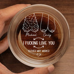 Custom Name Funny Love Gifts for Couples - Personalized Engraving Whiskey Glass