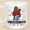 A Kiss Is Our Love’s Silent Promise - Couple Personalized Custom Mug - Christmas Gift For Husband Wife, Anniversary