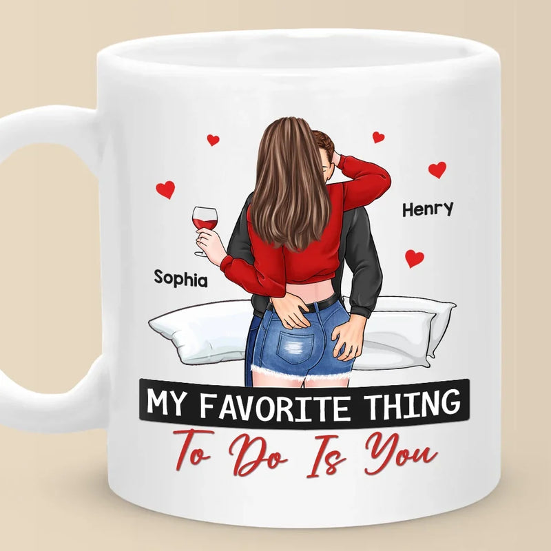 A Kiss Is Our Love’s Silent Promise - Couple Personalized Custom Mug - Christmas Gift For Husband Wife, Anniversary