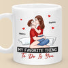 One Kiss, A Thousand Promises - Couple Personalized Custom Mug - Christmas Gift For Husband Wife, Anniversary