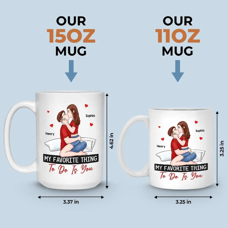 One Kiss, A Thousand Promises - Couple Personalized Custom Mug - Christmas Gift For Husband Wife, Anniversary