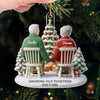 Growing Old Together - Couple Personalized Custom 3D Inflated Effect Printed Ornament - Acrylic Custom Shaped - Christmas Gift For Husband Wife, Anniversary