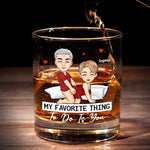 Custom Name Romantic Couple Gifts - Personalized Whiskey Glass