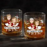 Custom Name Romantic Couple Gifts - Personalized Whiskey Glass