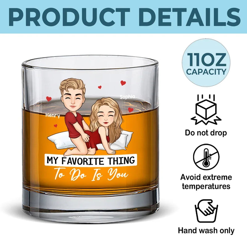 Every Touch Whispers Forever - Couple Personalized Custom Whiskey Glass - Gift For Husband Wife, Anniversary