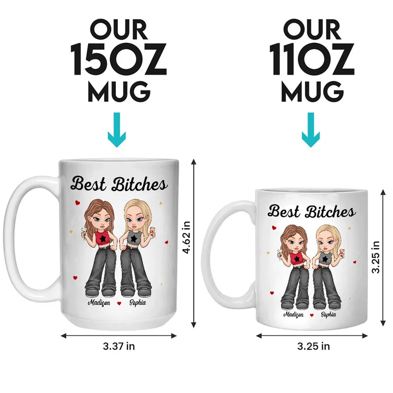 Our Vibe Is Unmatched - Bestie Personalized Custom Mug - Christmas Gift For Best Friends, BFF, Sisters