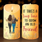 Custom Name Best Friend Gifts for Women - Personalized LED Candle