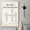 Forever Connected By Heart - Family Personalized Custom Vertical Poster - Gift For Family Members, Siblings, Brothers, Sisters, Best Friends