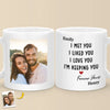 Custom Photo It Started With You And Stays With You - Couple Personalized Custom Mug - Gift For Husband Wife, Anniversary