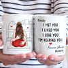 My Heart Found Its Match In You - Couple Personalized Custom Mug - Gift For Husband Wife, Anniversary