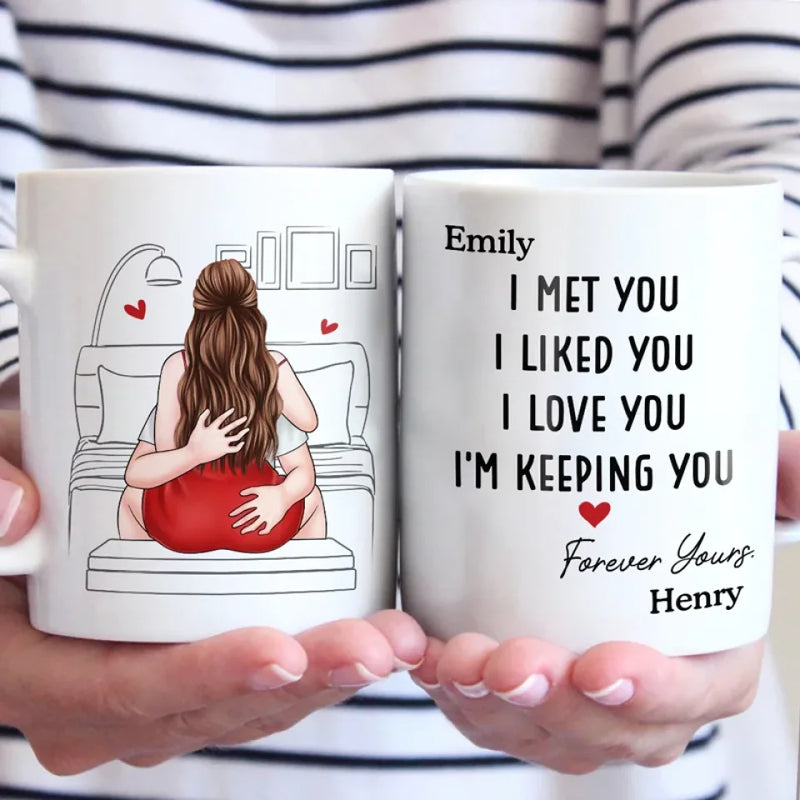 Custom Name Romantic Couple Gifts - Personalized Mugs