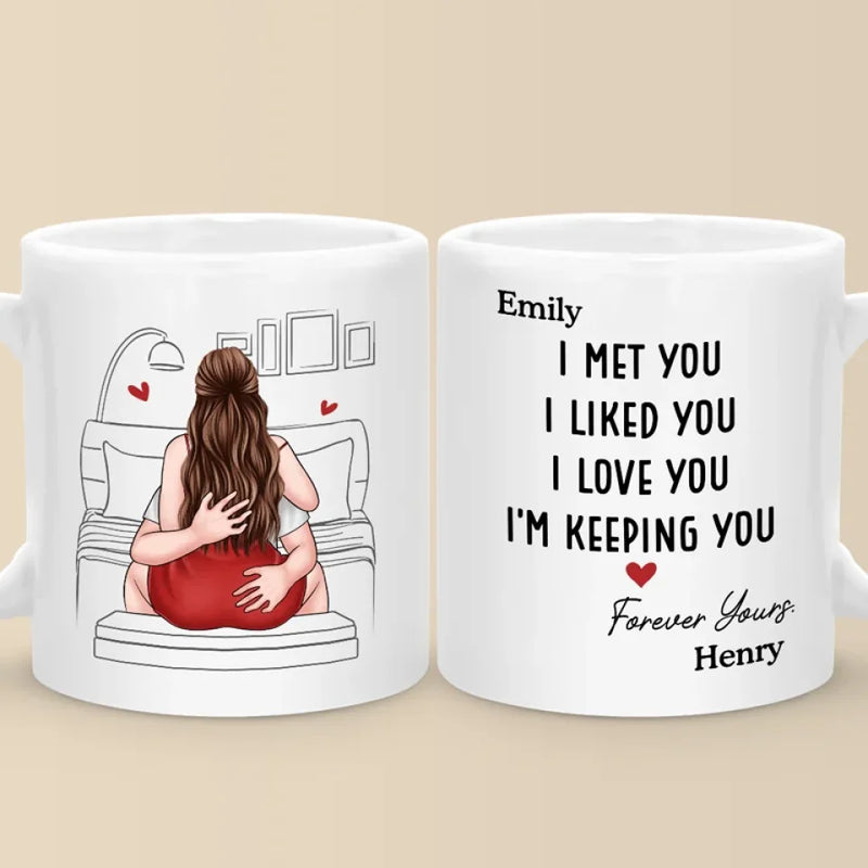 My Heart Found Its Match In You - Couple Personalized Custom Mug - Gift For Husband Wife, Anniversary