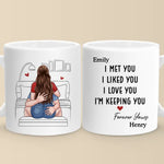 Custom Name Romantic Couple Gifts - Personalized Mugs