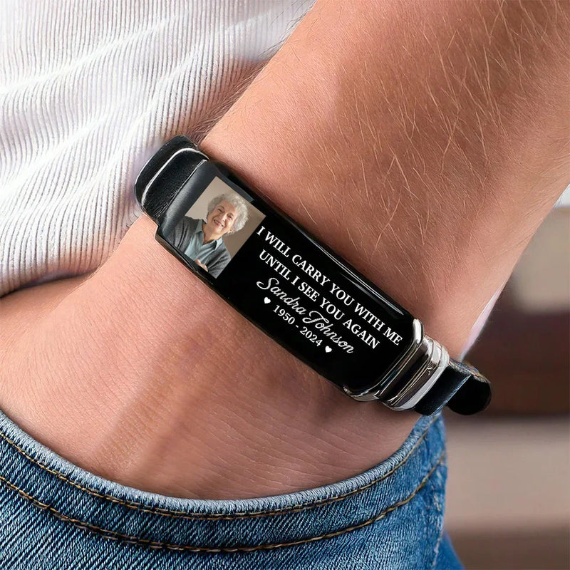 Custom Photo Memorial Gifts - Personalized Bracelet
