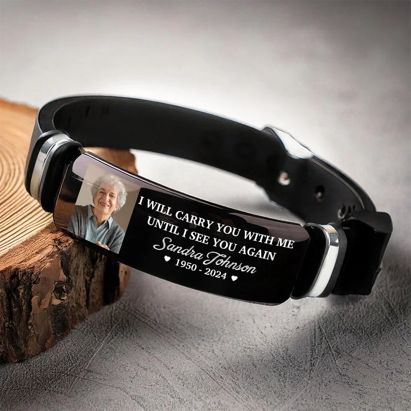 Custom Photo Memorial Gifts - Personalized Bracelet