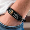 Custom Photo Loving You Is My Forever Plan - Couple Personalized Custom Bracelet - Gift For Husband Wife, Anniversary